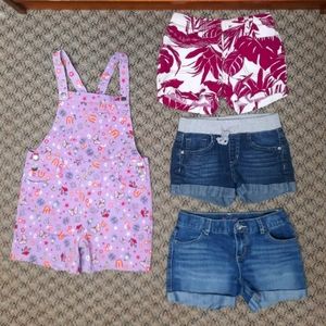 Girls shorts lot large size 10